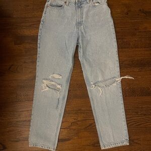 ZARA Light Blue Distressed women’s ripped Jeans